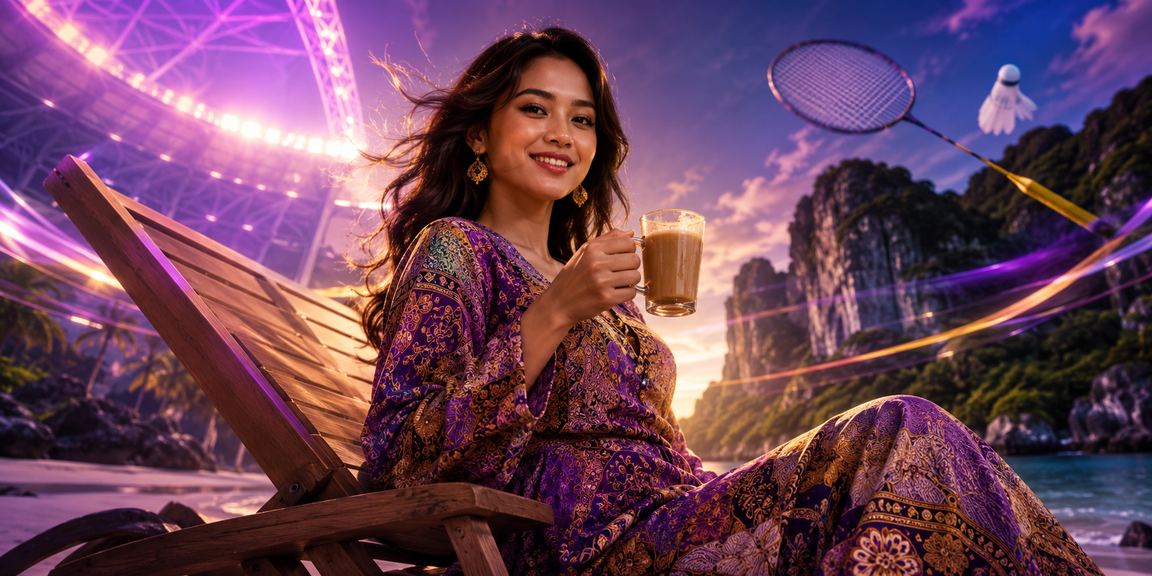Pengguna Ipoh membuat deposit dengan corak batik mencerminkan identiti Malaysia