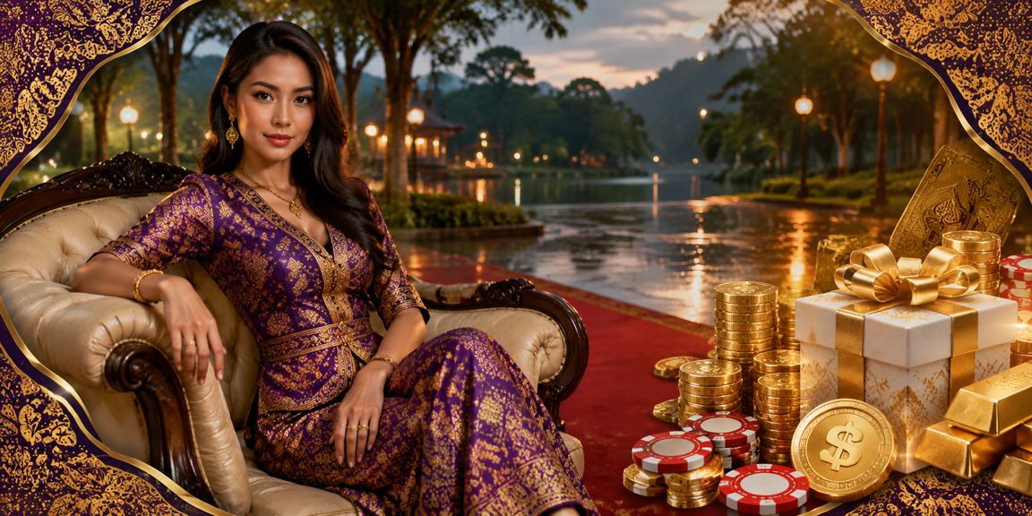 Suasana hiburan kasino Malaysia dengan corak batik yang meriah